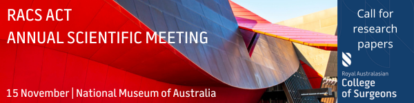 RACS ACT Annual Scientific Meeting 15 November National Museum of Australia Canberra