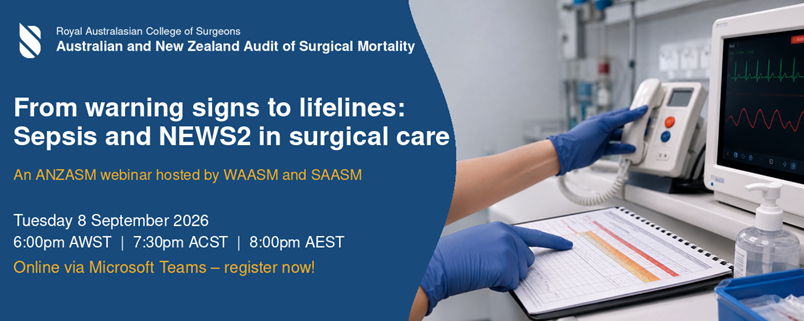 Banner advertising for ANZASM webinar hosted by WA and SA on 8 September 2026