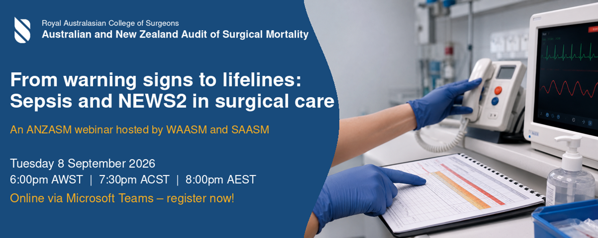 Banner advertising for ANZASM webinar hosted by WA and SA on 8 September 2026