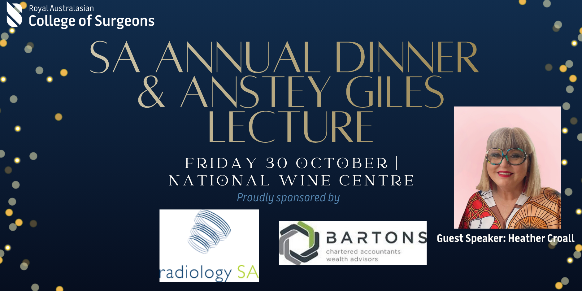 annual dinner w/ guest  speaker