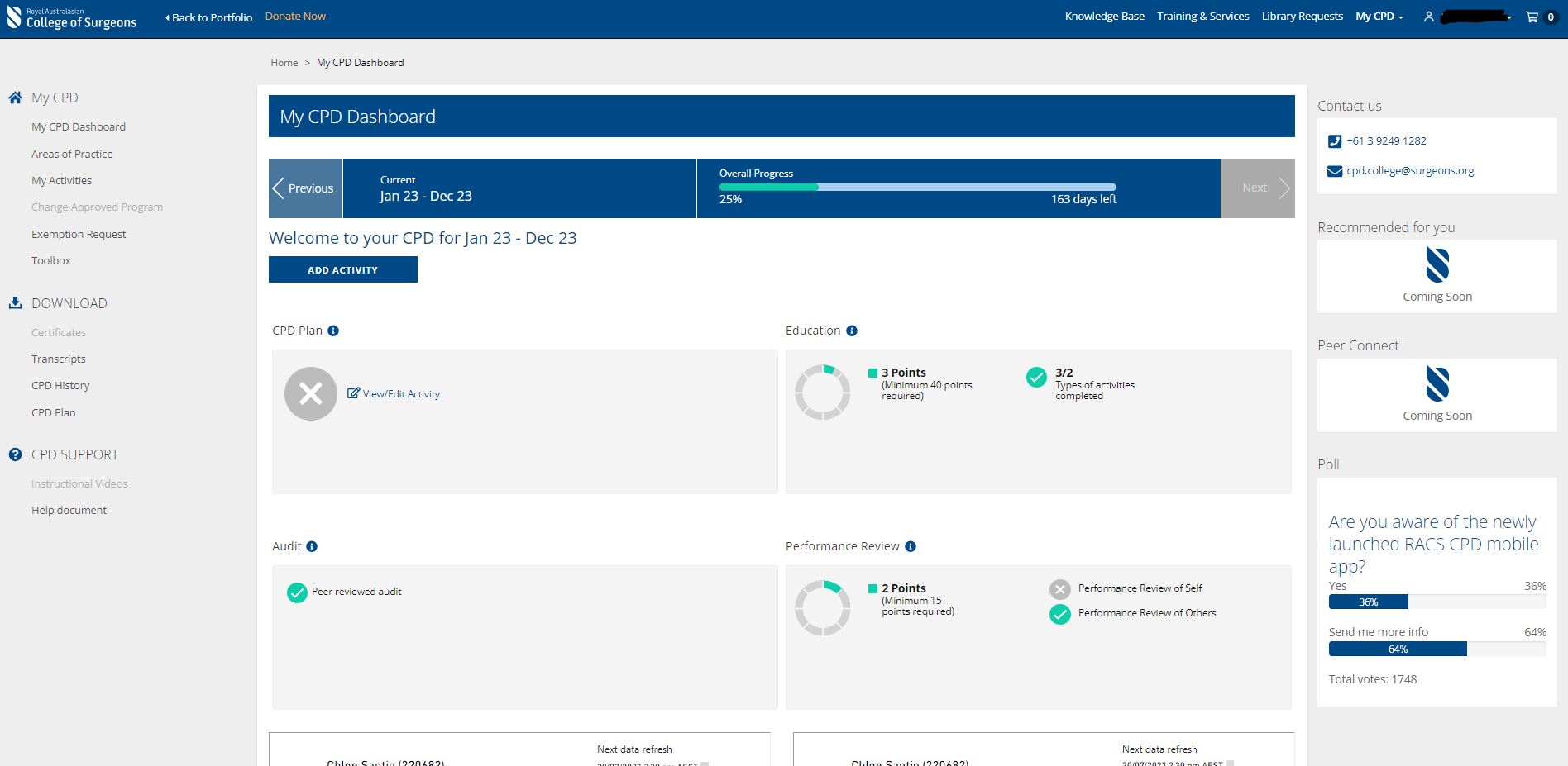 cpd dashboard