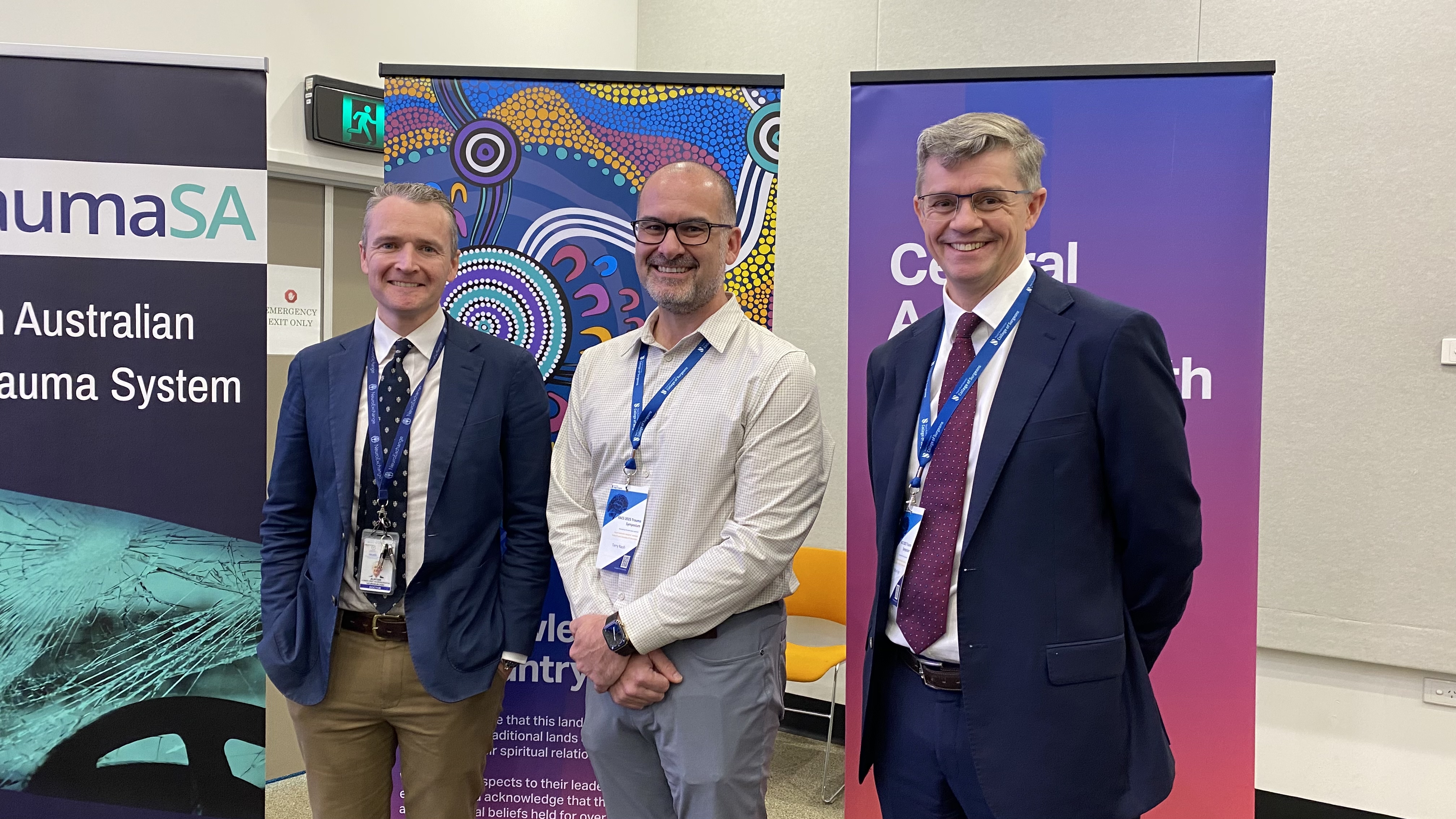 Alistair Jukes, FRACS, Dr Terry Nash and Dr Matthew Hope