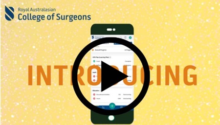 Mobile phone and play sign for launch video