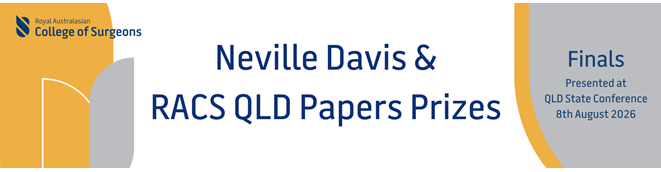 Neville Davis and RACS Papers Prize