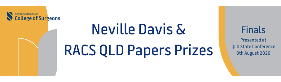 Neville Davis and RACS Papers Prize