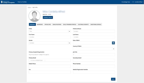 Accessing and updating your profile on eHub | RACS