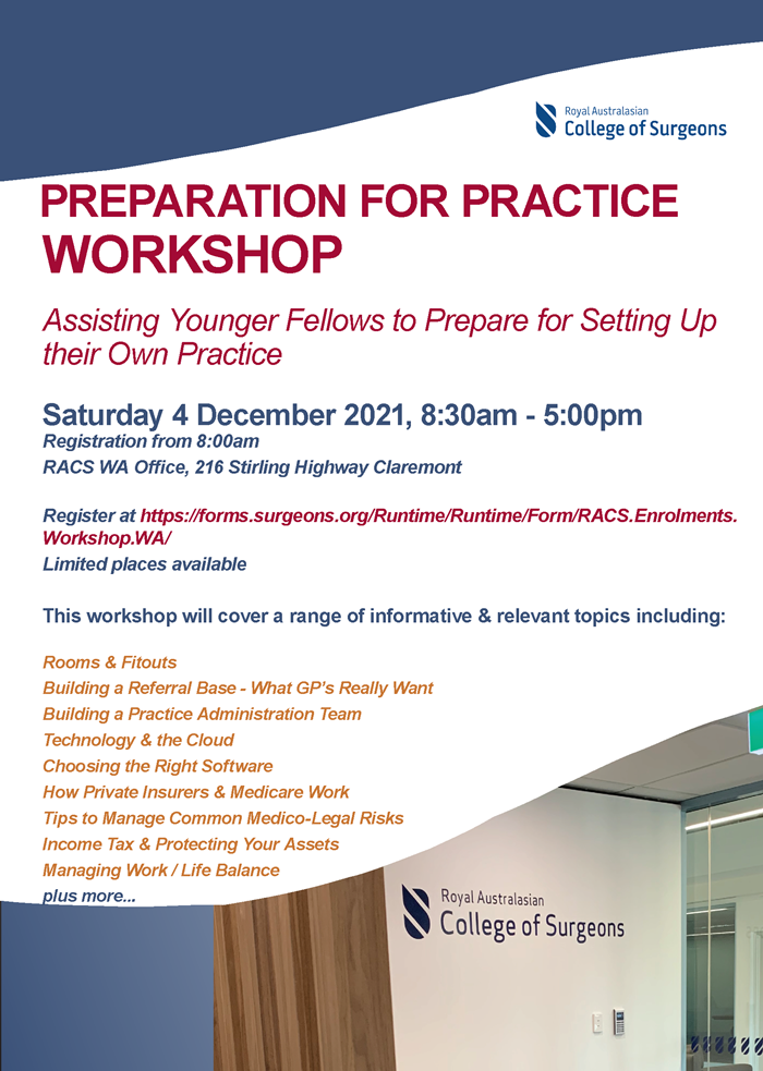 WA Preparation for Practice workshop