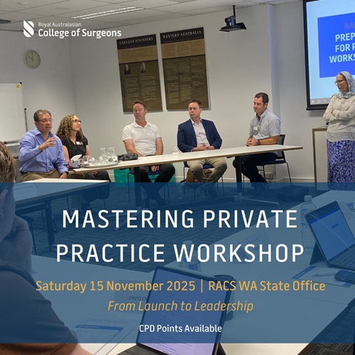 RACS WA Mastering Private Practice Workshop