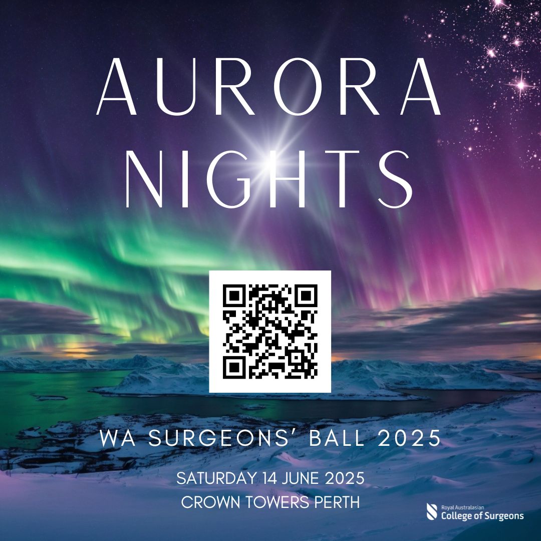 Surgeons' Ball Social Media Tile with QR Code