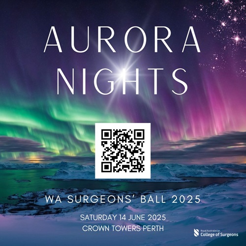 Surgeons' Ball Social Media Tile with QR Code