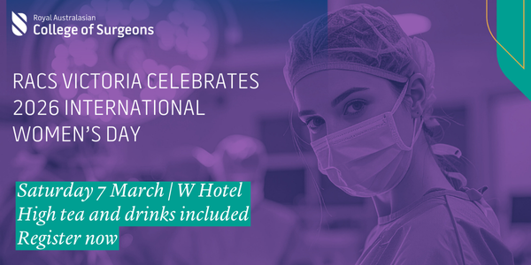 RACS Victoria celebrates 2026 International Women's Day